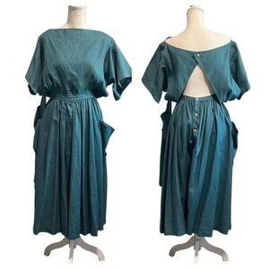 Azzedine Alaia Ready to Wear Summer of 1983  Flax Linen Dress Size
Frenc…